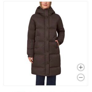 Mondetta - Longline Puffer Parka - Chocolate Brown - New with tags